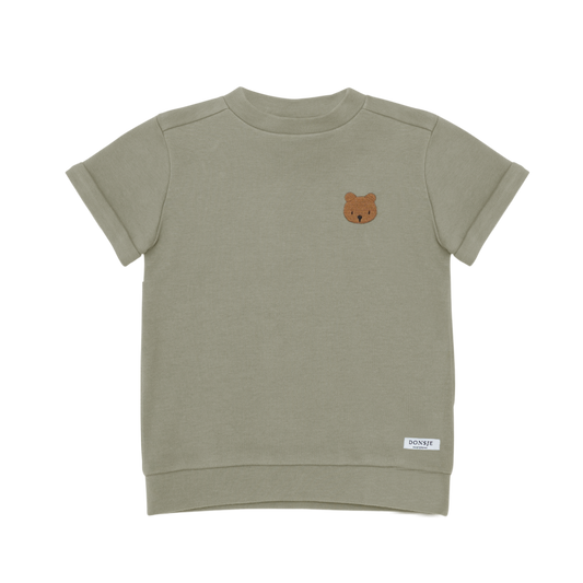 Donsje Amsterdam - Jarne T-shirt Baby | Bear | Dusty Green