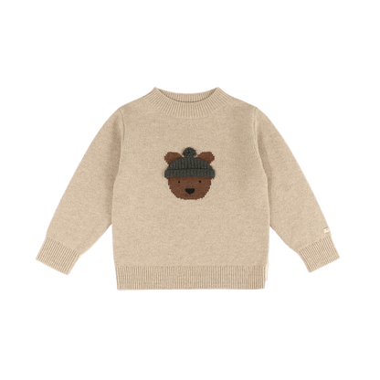 Donsje Amsterdam - Denn Merino Wool Sweater | Bear | Biscotti Melange