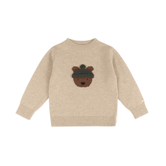 Donsje Amsterdam - Denn Merino Wool Sweater | Bear | Biscotti Melange