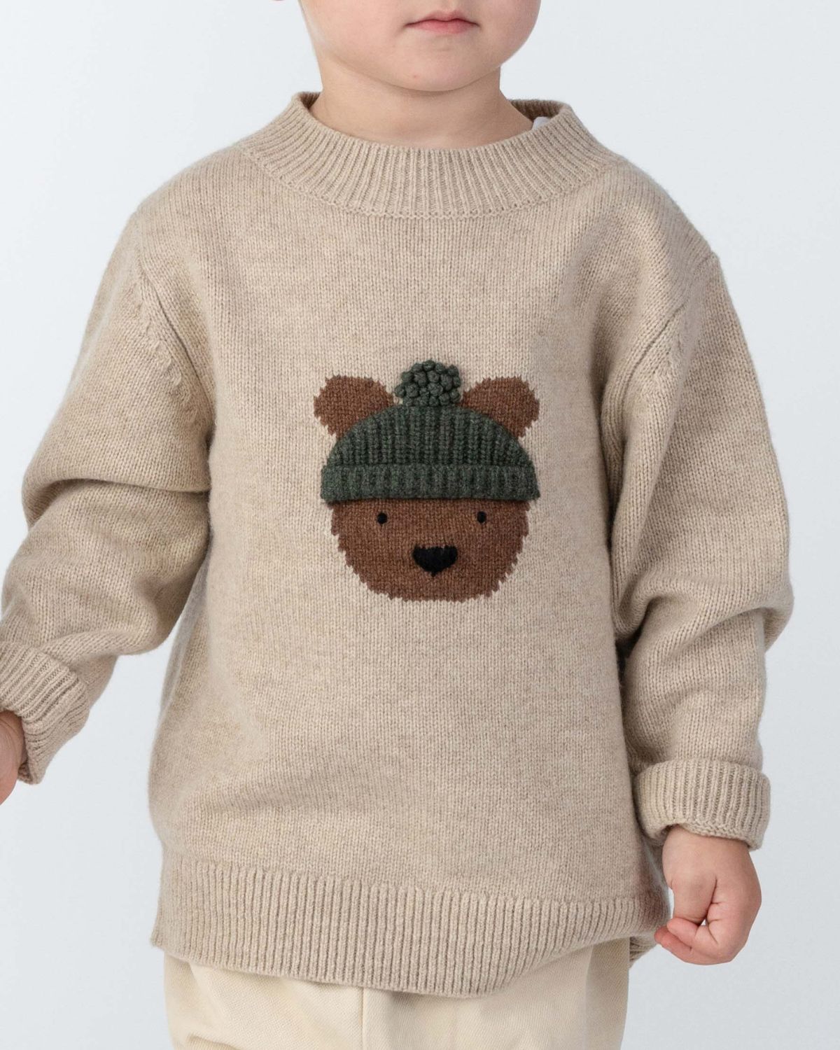 Donsje Amsterdam - Denn Merino Wool Sweater | Bear | Biscotti Melange