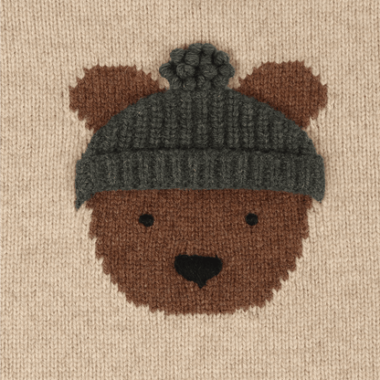 Donsje Amsterdam - Denn Merino Wool Sweater | Bear | Biscotti Melange