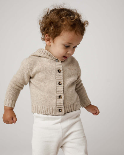 Donsje Amsterdam - Gilane Merino Wool Cardigan | Biscotti Melange