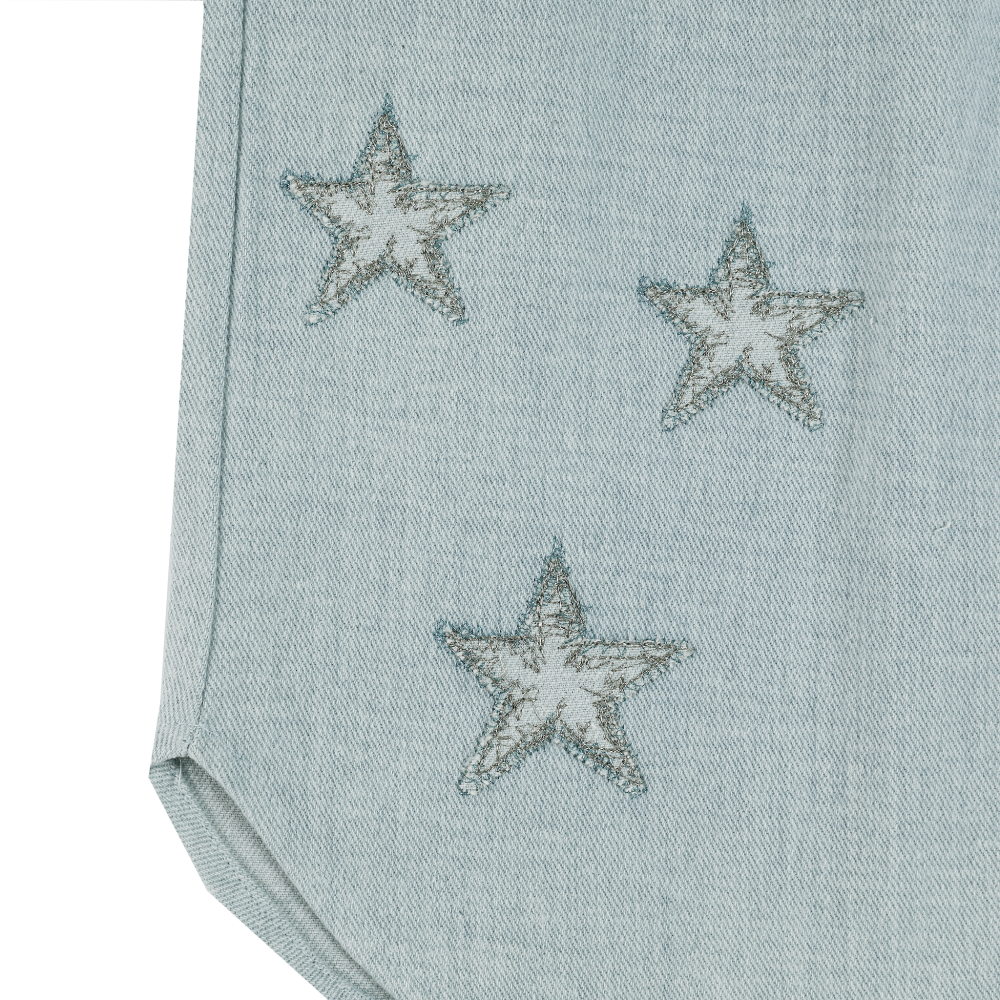 Donsje Amsterdam - Hauke Denim Trousers | Stars | Ice Blue