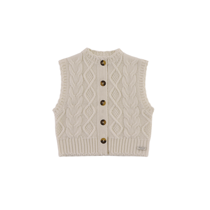 Donsje Amsterdam - Landien Merino Wool Vest | Crispy White
