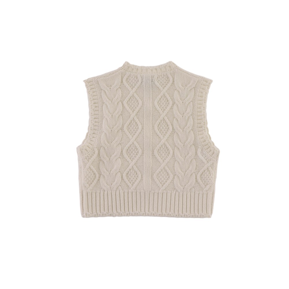 Donsje Amsterdam - Landien Merino Wool Vest | Crispy White