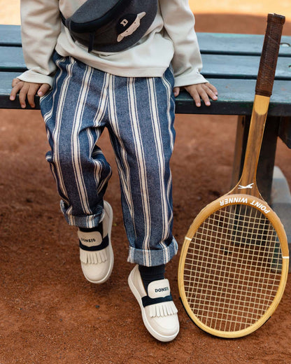 Donsje Amsterdam - Menno Trousers | Blue | Soft Sand Striped