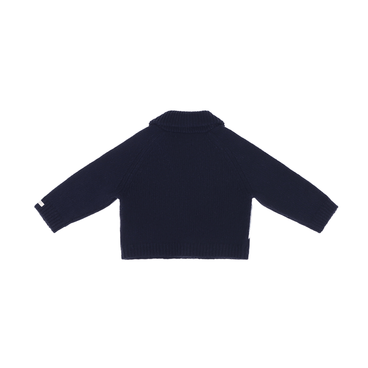 Donsje Amsterdam - Kwinten Merino Wool Cardigan Baby | Polar Bears | Navy Blue