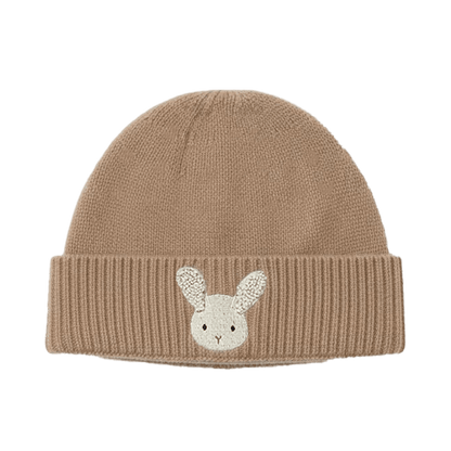 Donsje Amsterdam - Evaran Merino Wool Hat | Fluffy Bunny | Hazelnut