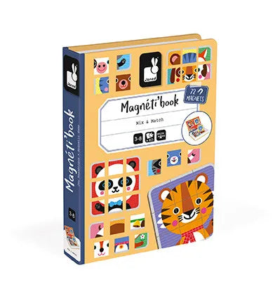 Janod -  Magneti'Book Mix & Match | Magnetisch Speelboek