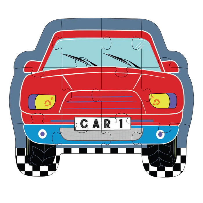 Floss&Rock - Cars 12 stuks Jigsaw puzzle