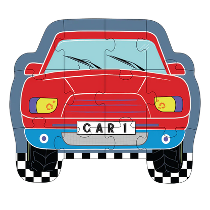 Floss&Rock - Cars 12 stuks Jigsaw puzzle
