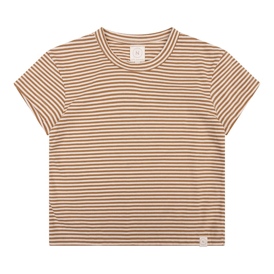 Navy Natural - Sem t-shirrt biscuit stripe