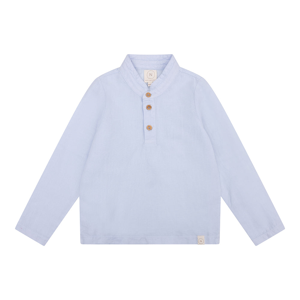 Navy Natural - Boys polo light blue