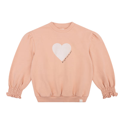 Navy Natural - Oversized Sweater Heart