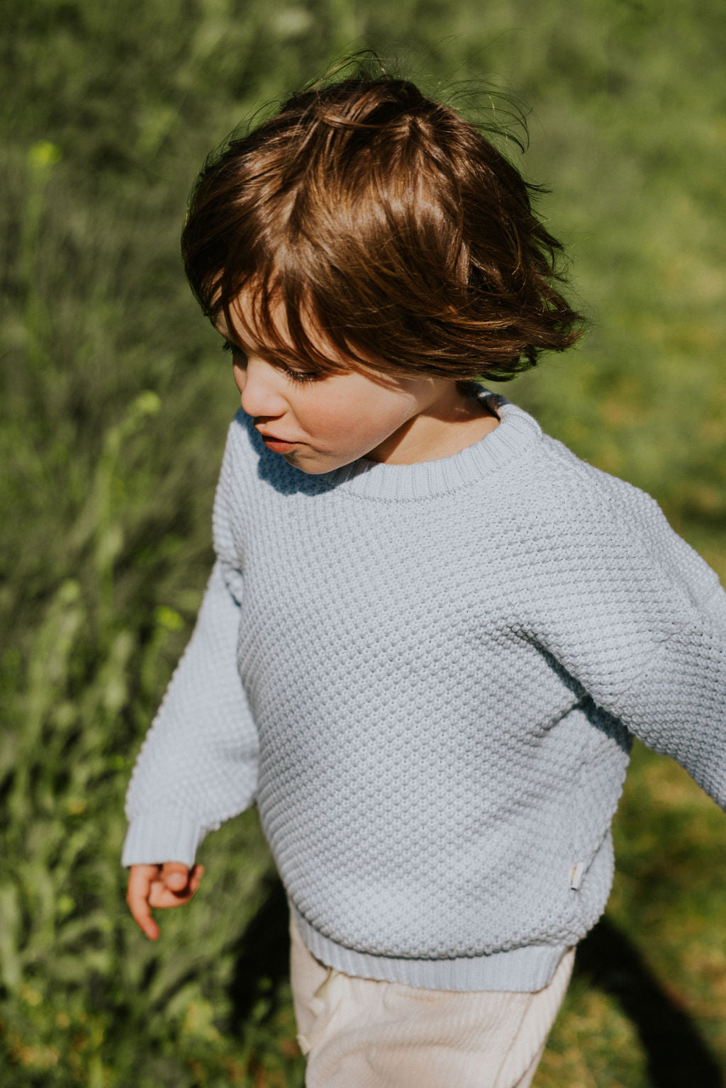 Yuki - Kyoto Knitted Sweater Baby Blue (PO)