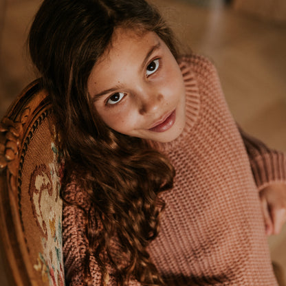 Yuki - Chunky Knitted Sweater Blush