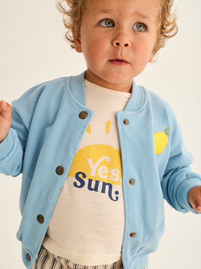 Cozmo - Berlin soft fleece baby jas blauw