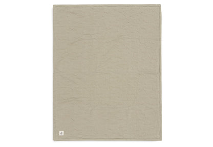 Jollein Deken Wieg 75 x 100 cm Soft Waves Olive Green/Velvet