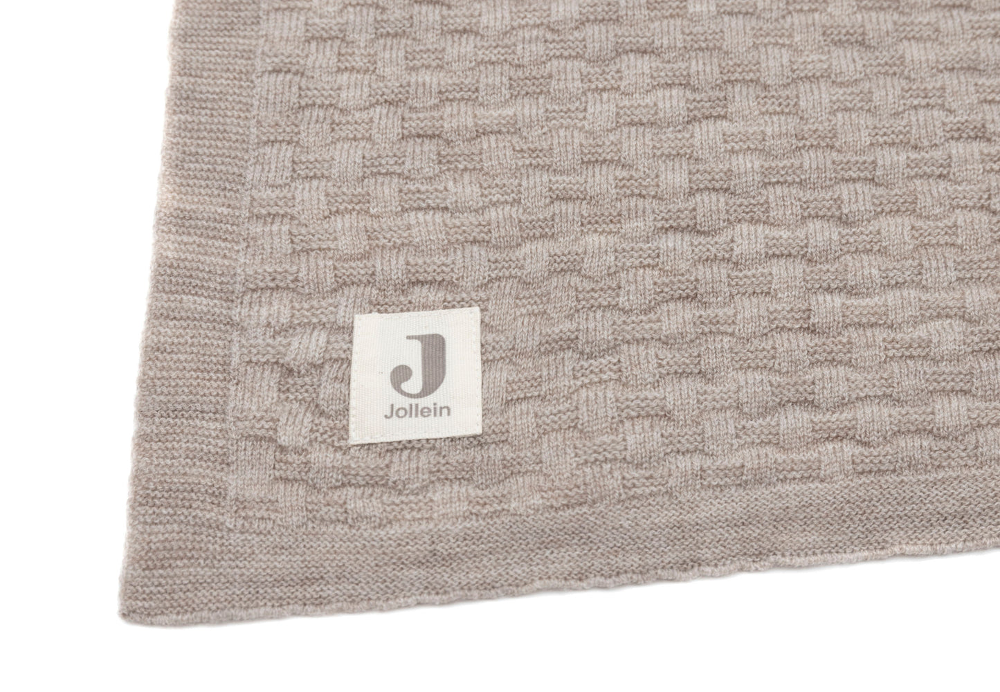 Jollein Deken Wieg 75x100cm Weave Knit Merino wool - Funghi