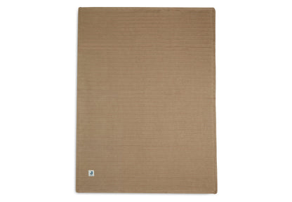 Jollein - Deken Ledikant Velvet Pure Knit Biscuit GOTS 100*150