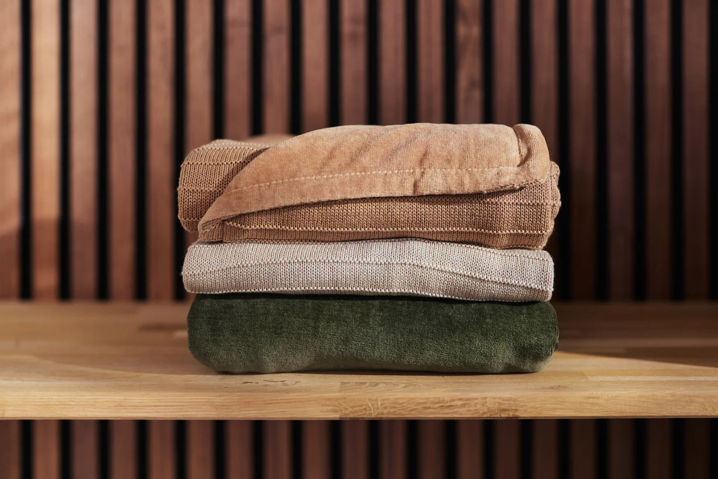 Jollein - Deken Ledikant Velvet Pure Knit Biscuit GOTS 100*150