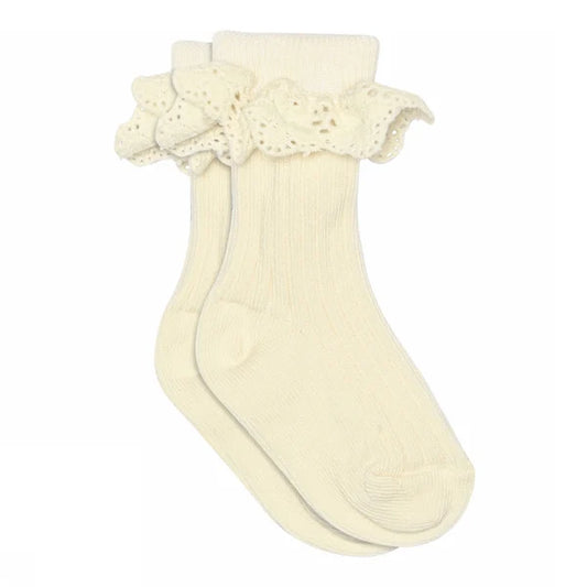 MP Denmark - Lisa socks lace Cream