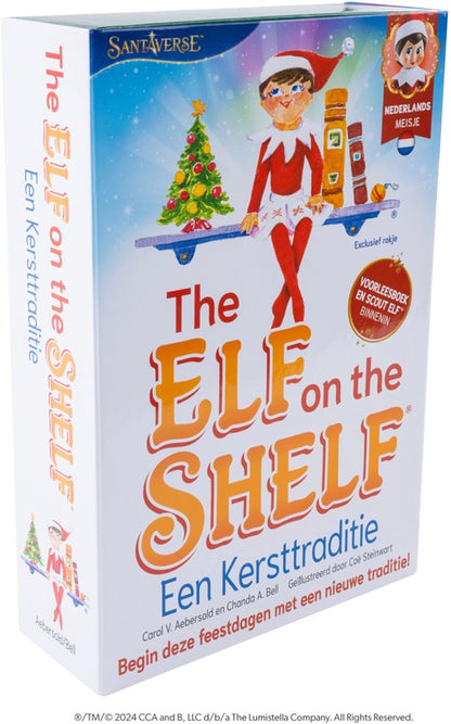 The Elf on the Shelf - Cadeau Set | Meisje Nederlandstalig | Scout Elf Pop | Softcover Verhaalboek | Adoptiecertificaat