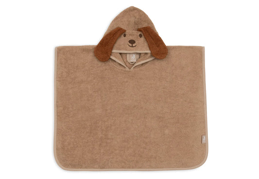 Jollein - Bath Poncho Terry – Diego Dog | Zachte Badponcho voor Peuters & Kleuters