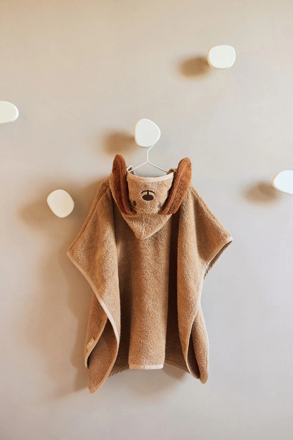 Jollein - Bath Poncho Terry – Diego Dog | Zachte Badponcho voor Peuters & Kleuters