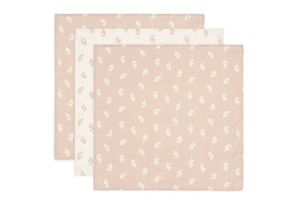 Jollein Hydrofiele Doek Small 70x70cm Twig - Wild Rose - 3 Stuks