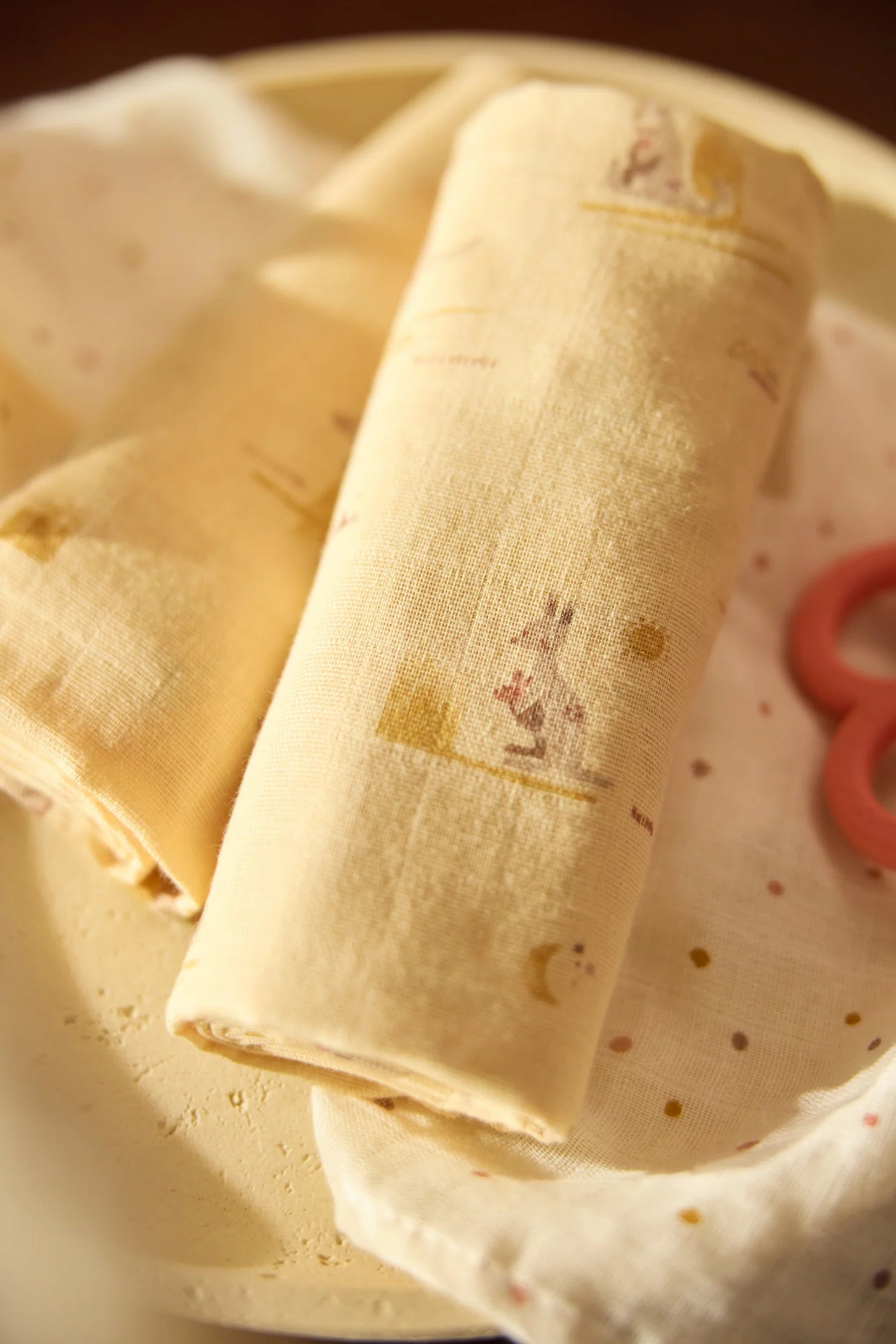 Jollein - Swaddle Muslin 70×70 cm – Kangaroots (3‑Pack) | Zachte Hydrofiele Doeken voor Baby’s