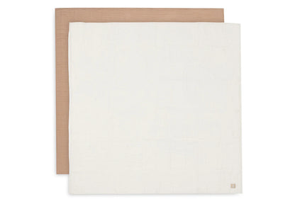 Jollein - Hydrofiele Multidoek Large 115 x 115 cm Biscuit/Ivory