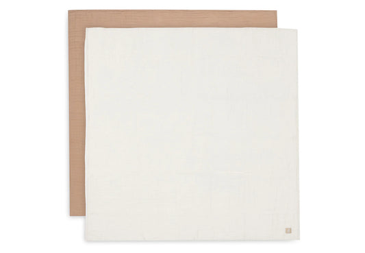 Jollein - Hydrofiele Multidoek Large 115 x 115 cm Biscuit/Ivory