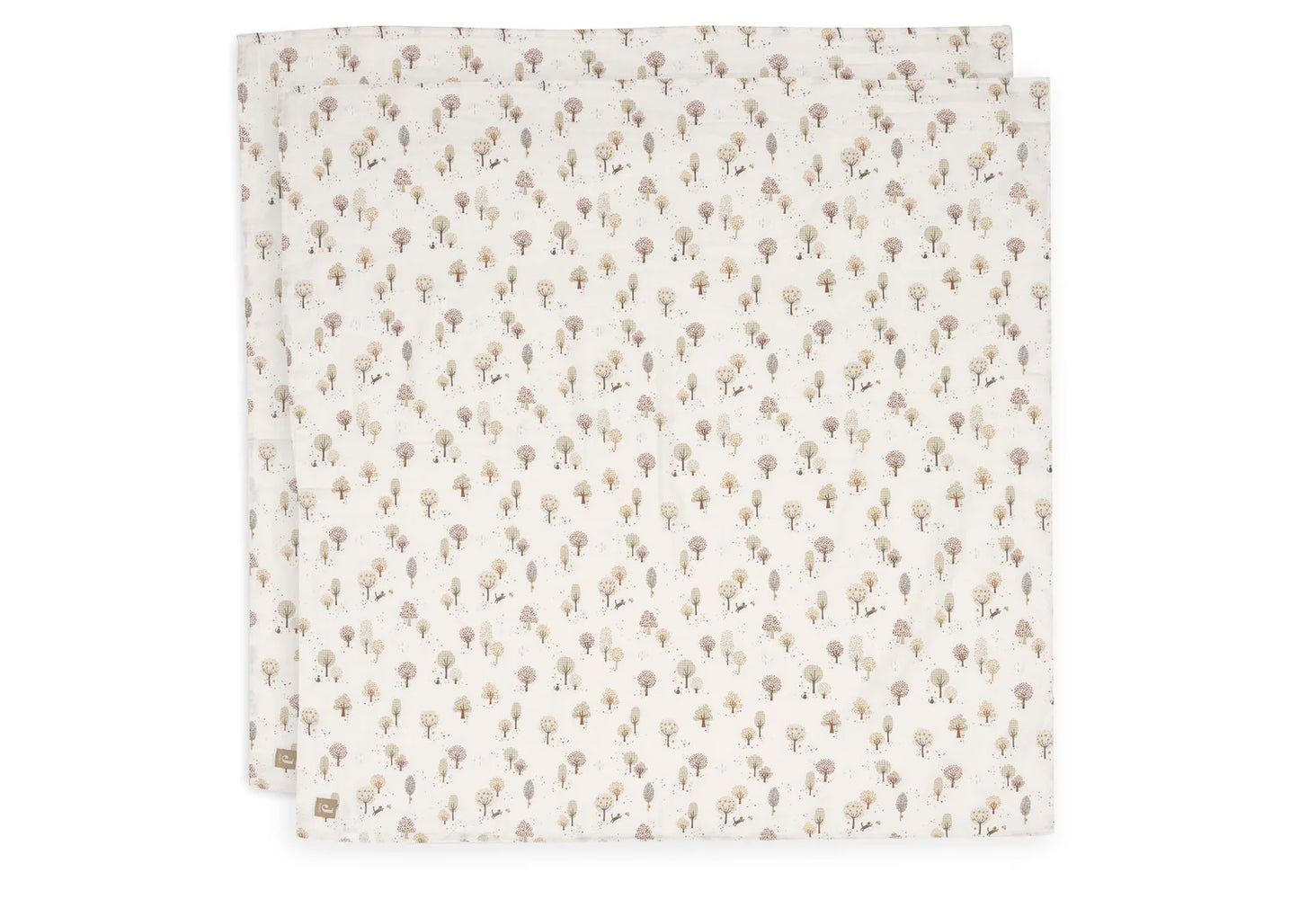 Jollein - Swaddle Muslin 115×115 cm – Tiny Park (2‑Pack) | Extra Grote Hydrofiele Doeken voor Baby’s