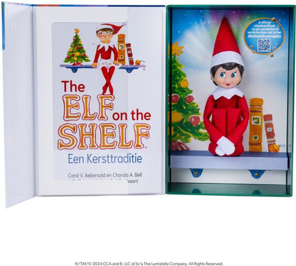 The Elf on the Shelf - Cadeau Set | Meisje Nederlandstalig | Scout Elf Pop | Softcover Verhaalboek | Adoptiecertificaat