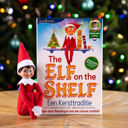 The Elf on the Shelf - Cadeau Set | Jongen Nederlandstalig | Scout Elf Pop | Softcover Verhaalboek | Adoptiecertificaat