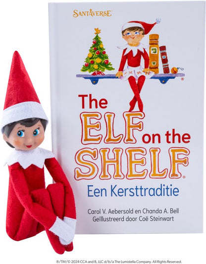 The Elf on the Shelf - Cadeau Set | Meisje Nederlandstalig | Scout Elf Pop | Softcover Verhaalboek | Adoptiecertificaat