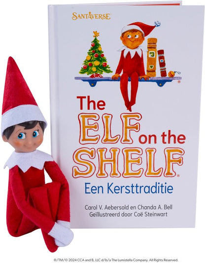 The Elf on the Shelf - Cadeau Set | Jongen Nederlandstalig | Scout Elf Pop | Softcover Verhaalboek | Adoptiecertificaat
