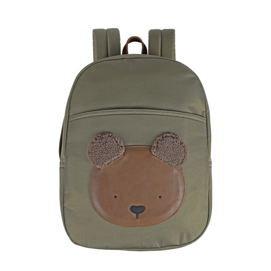 Donsje Amsterdam – Pibbe Schoolbag | Bear | Moss Green
