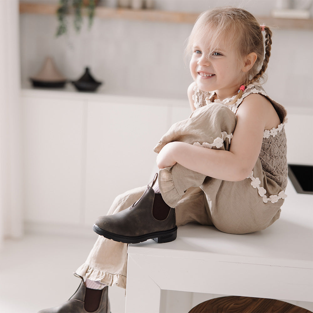 Blundstone - Kids boots nubuck | Saddle Brown