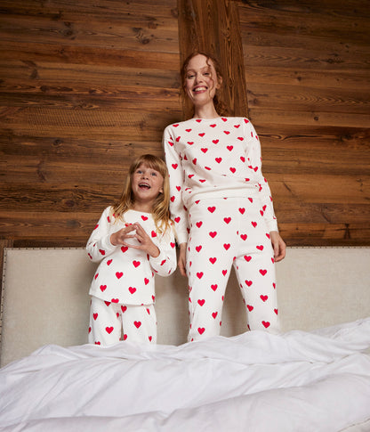 Petit Bateau - Kinderpyjama van katoen met hartjesprint