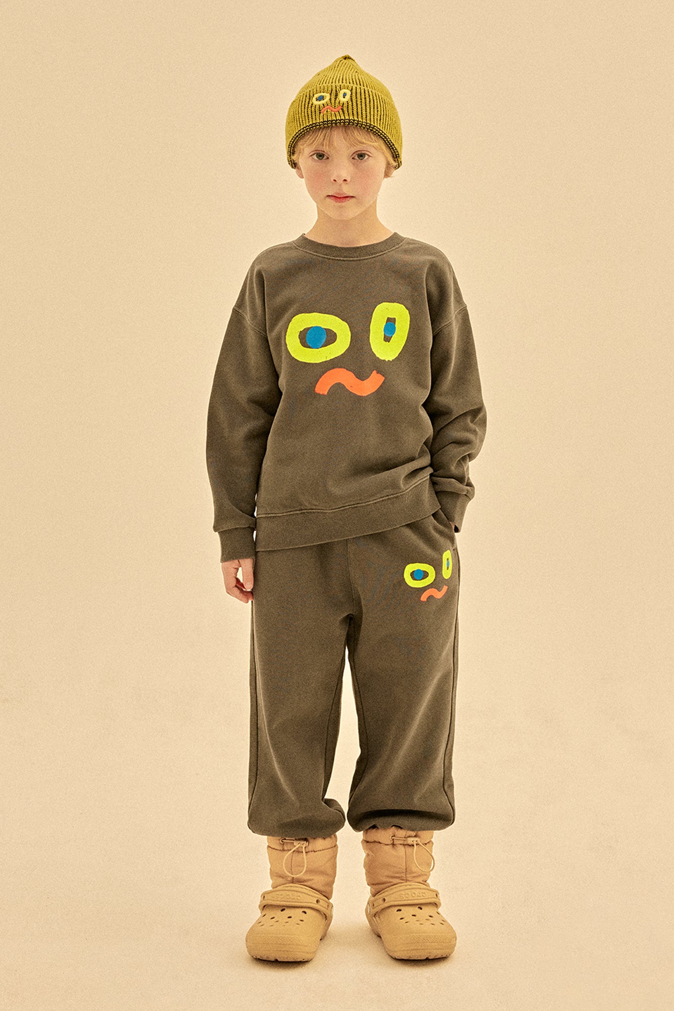 Jelly Mallow - Catchy Face Pigment Sweatshirt (Glow in the dark)