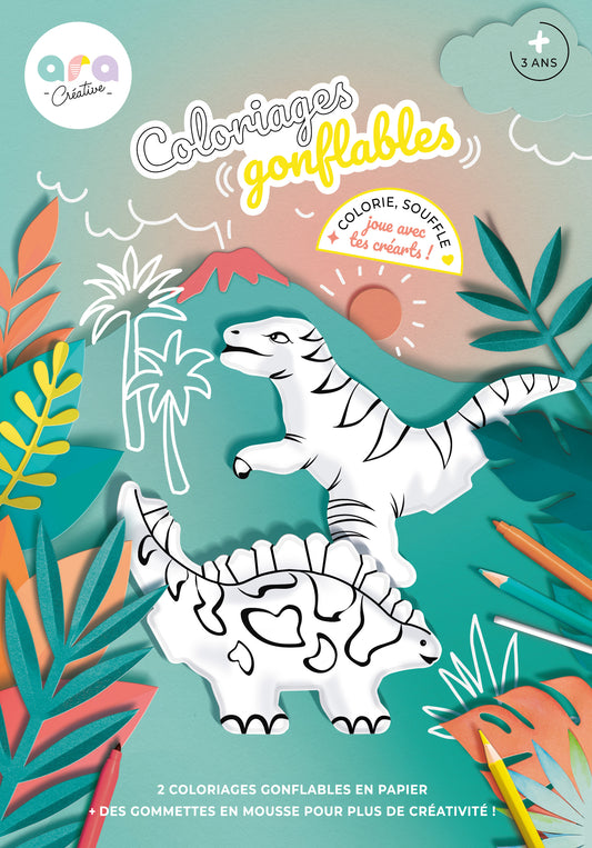 ara créative - Opblaasbare kleurplaat dino