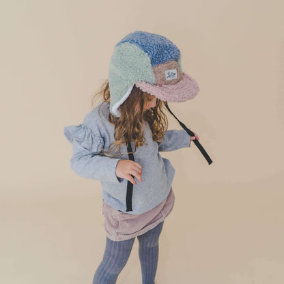 Lil' Boo - Teddy Fleece 5 - Blue/Rose/Brown