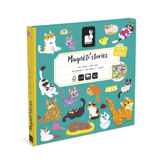 Janod -  Magneti’Stories Katten | Magnetisch Verhaalspel