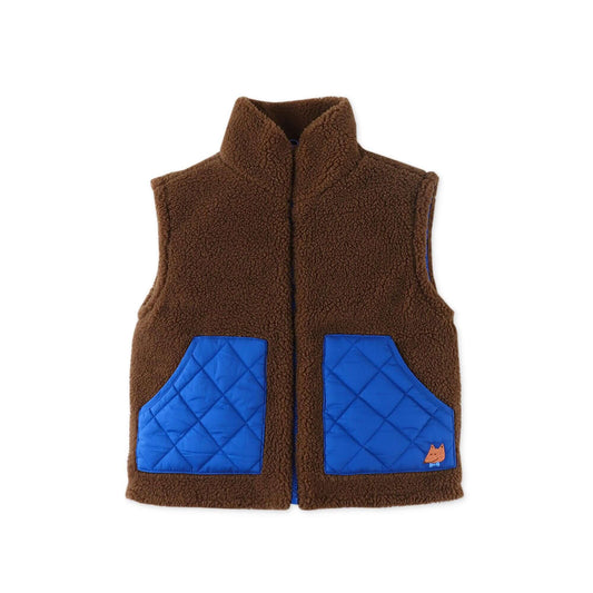 Gingersnaps Kinder Vest Blaue en Bruin