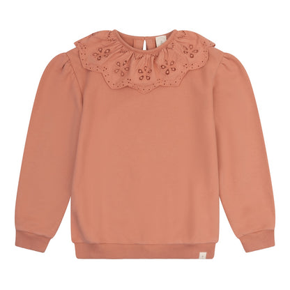 Navy Natural - Bibi Broderie Sweater Rose Dawn