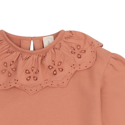 Navy Natural - Bibi Broderie Sweater Rose Dawn