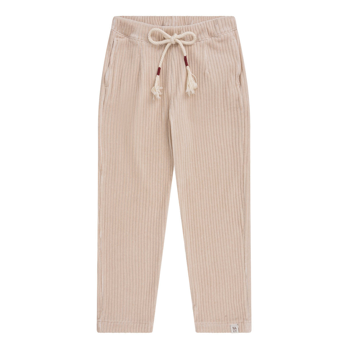 Navy Natural - Milly Pants Rib | Ecru