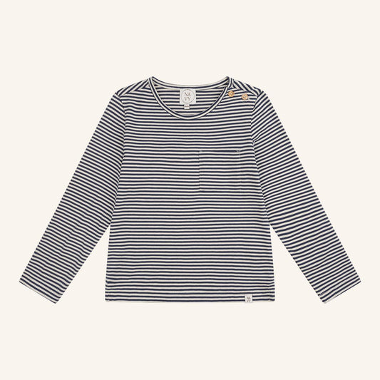 Navy Natural - Moys Long-Sleeve | Graphite Stripe